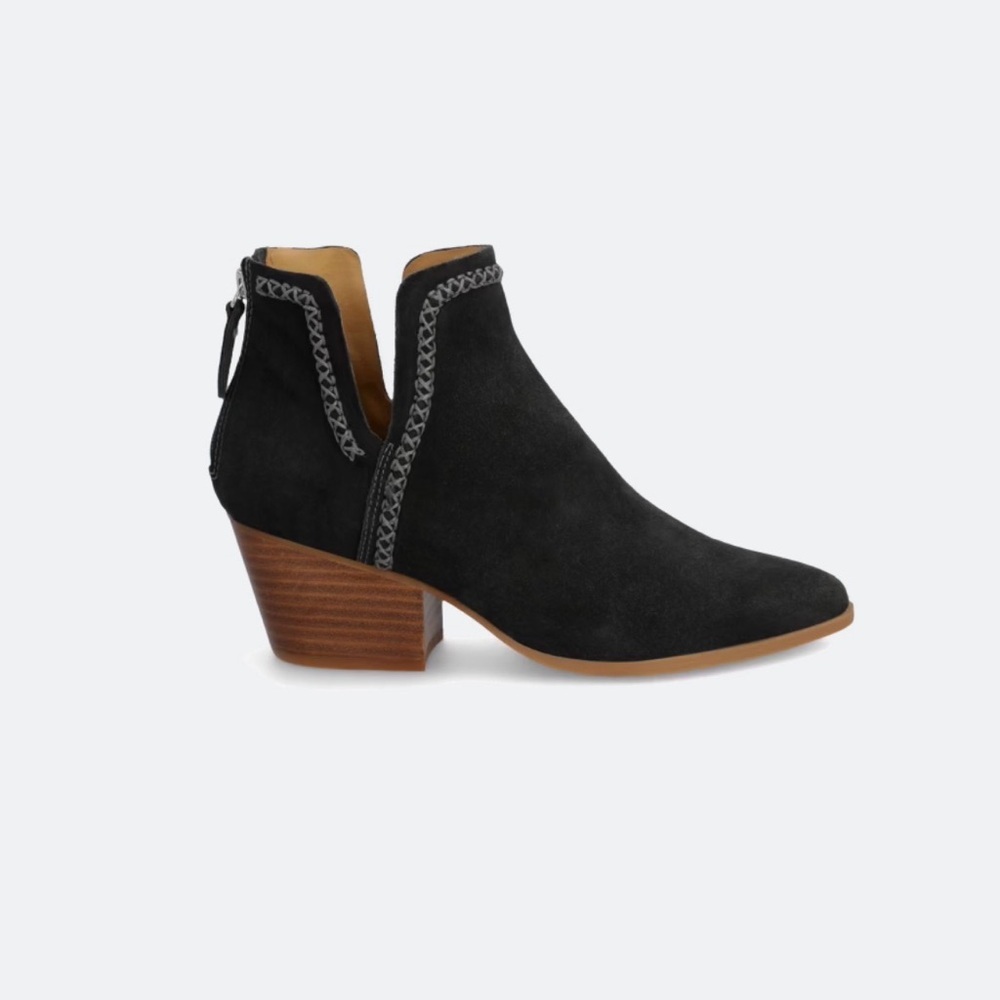 NWOT Dolce Vita Dylan Suede Bootie Size 9 Point Toe Back Zip - Picture 2 of 6